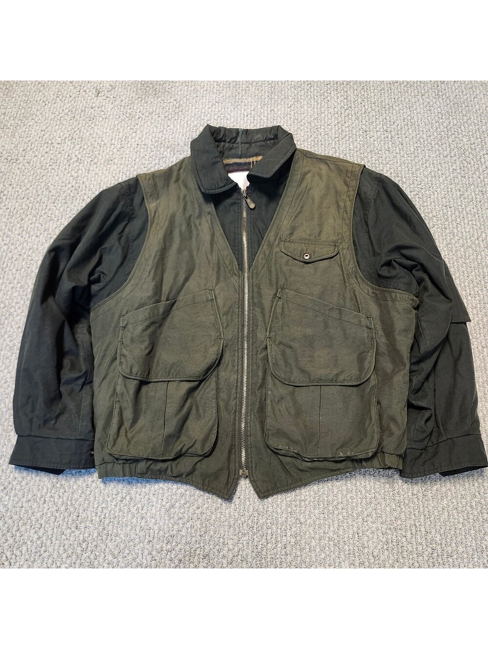 London Fog Women's Vintage Two-Tone Utility Jacket Size Large